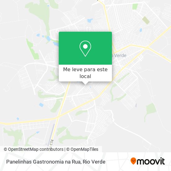 Panelinhas Gastronomia na Rua mapa