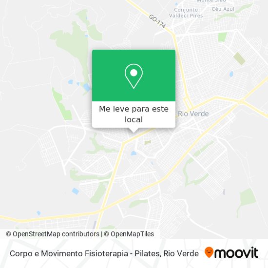 Corpo e Movimento Fisioterapia - Pilates mapa