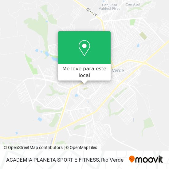 ACADEMIA PLANETA SPORT E FITNESS mapa