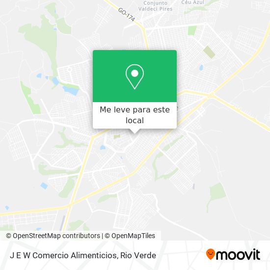 J E W Comercio Alimenticios mapa