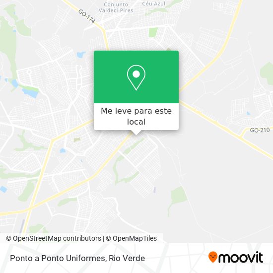 Ponto a Ponto Uniformes mapa