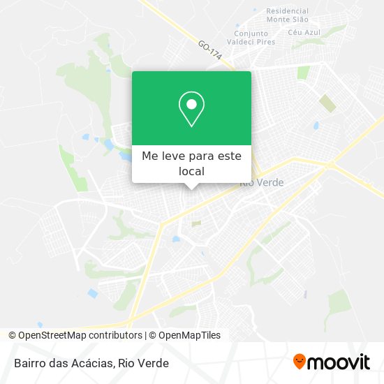 Bairro das Acácias mapa