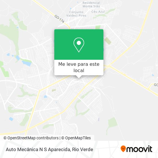 Auto Mecânica N S Aparecida mapa