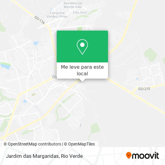 Jardim das Margaridas mapa