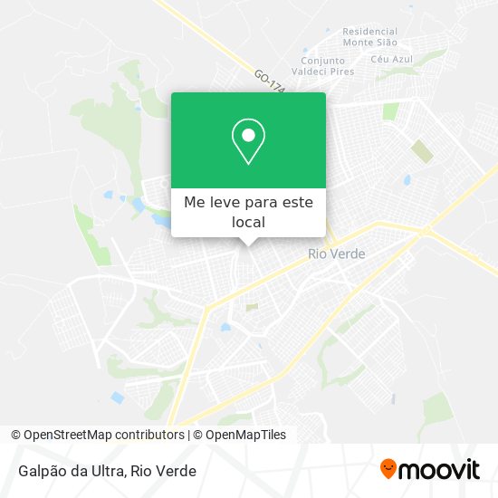 Galpão da Ultra mapa