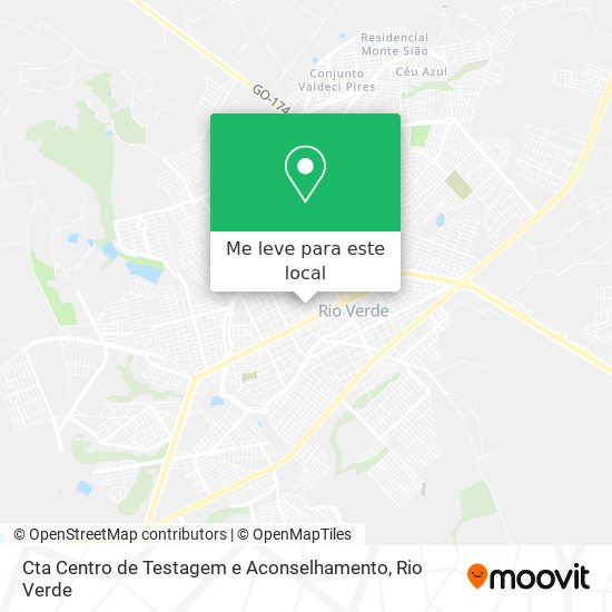 Cta Centro de Testagem e Aconselhamento mapa