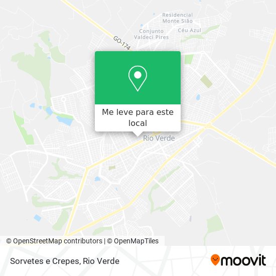 Sorvetes e Crepes mapa