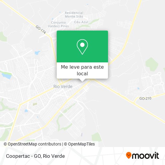 Coopertac - GO mapa