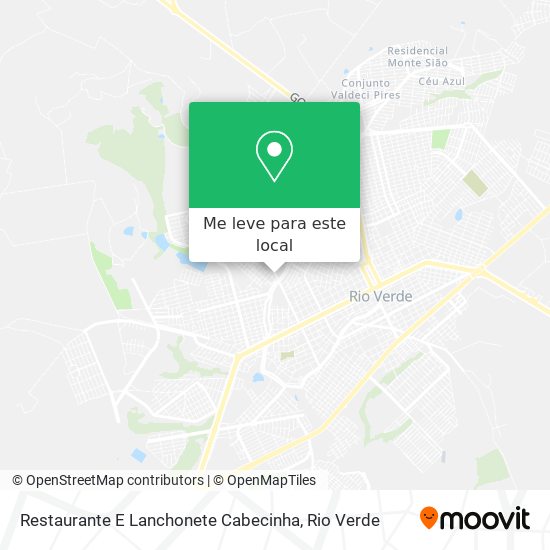 Restaurante E Lanchonete Cabecinha mapa