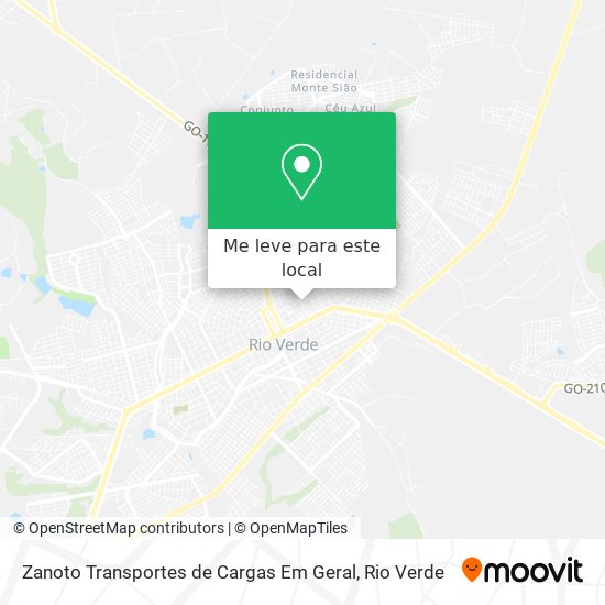 Zanoto Transportes de Cargas Em Geral mapa