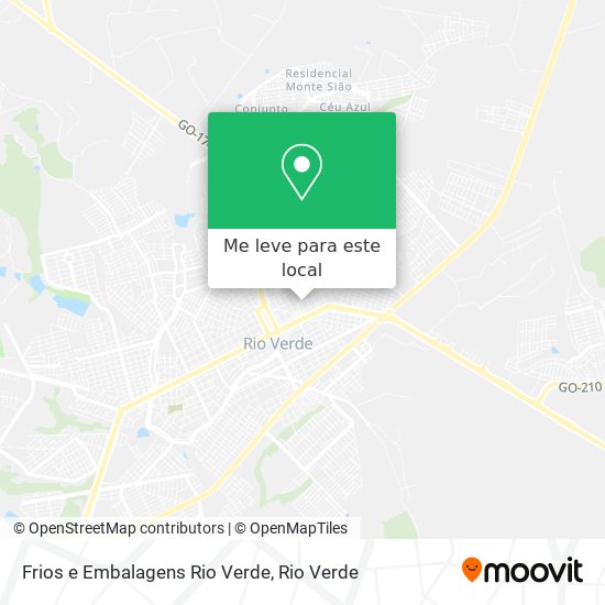 Frios e Embalagens Rio Verde mapa