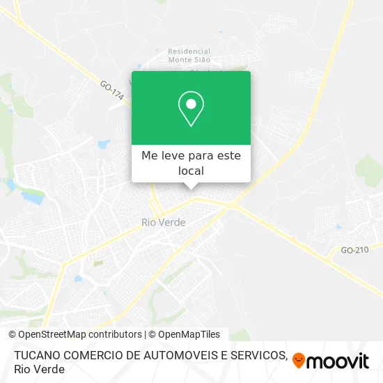 TUCANO COMERCIO DE AUTOMOVEIS E SERVICOS mapa