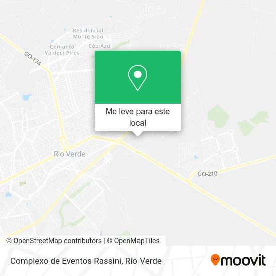 Complexo de Eventos Rassini mapa