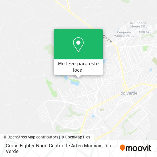Cross Fighter Nagô Centro de Artes Marciais mapa