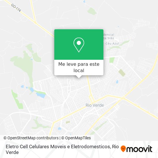 Eletro Cell Celulares Moveis e Eletrodomesticos mapa