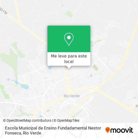 Escola Municipal de Ensino Fundadamental Nestor Fonseca mapa