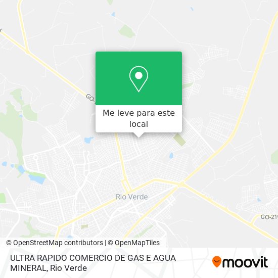 ULTRA RAPIDO COMERCIO DE GAS E AGUA MINERAL mapa
