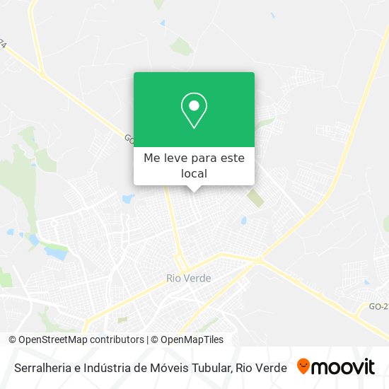Serralheria e Indústria de Móveis Tubular mapa