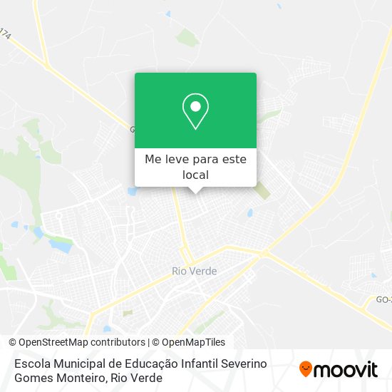 Escola Municipal de Educação Infantil Severino Gomes Monteiro mapa