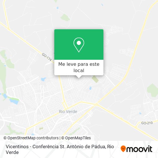 Vicentinos - Conferência St. Antônio de Pádua mapa