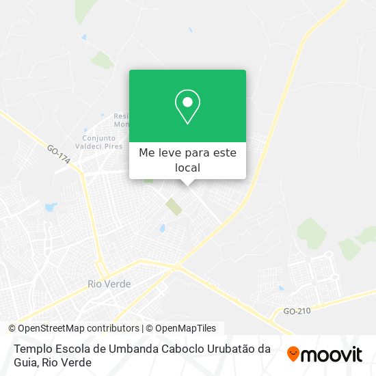 Templo Escola de Umbanda Caboclo Urubatão da Guia mapa