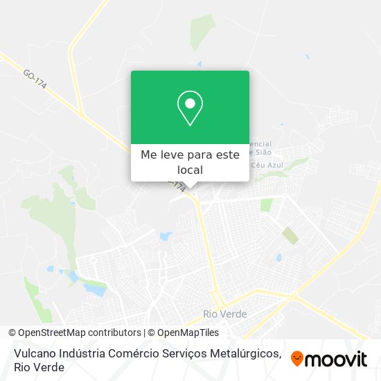 Vulcano Indústria Comércio Serviços Metalúrgicos mapa