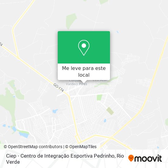 Ciep - Centro de Integração Esportiva Pedrinho mapa