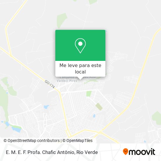 E. M. E. F. Profa. Chafic Antônio mapa