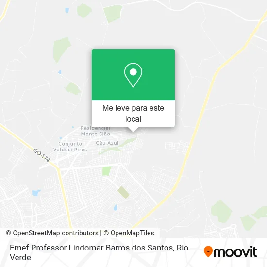 Emef Professor Lindomar Barros dos Santos mapa