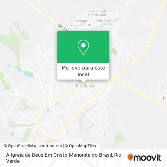 A Igreja de Deus Em Cristo-Menonita do Brasil mapa