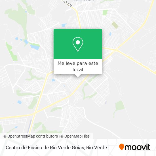 Centro de Ensino de Rio Verde Goias mapa