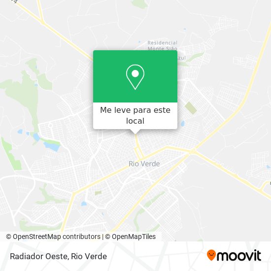 Radiador Oeste mapa