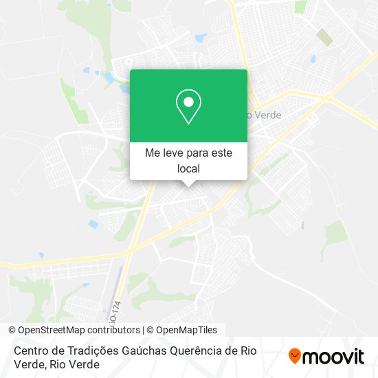 Centro de Tradições Gaúchas Querência de Rio Verde mapa