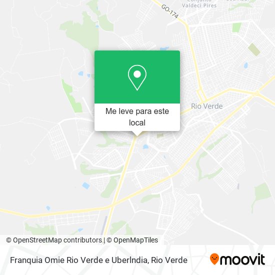 Franquia Omie Rio Verde e Uberlndia mapa