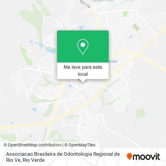 Associacao Brasileira de Odontologia Regional de Rio Ve mapa