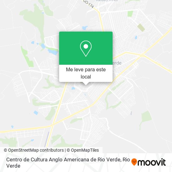 Centro de Cultura Anglo Americana de Rio Verde mapa