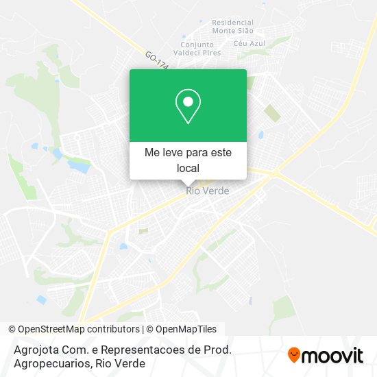 Agrojota Com. e Representacoes de Prod. Agropecuarios mapa