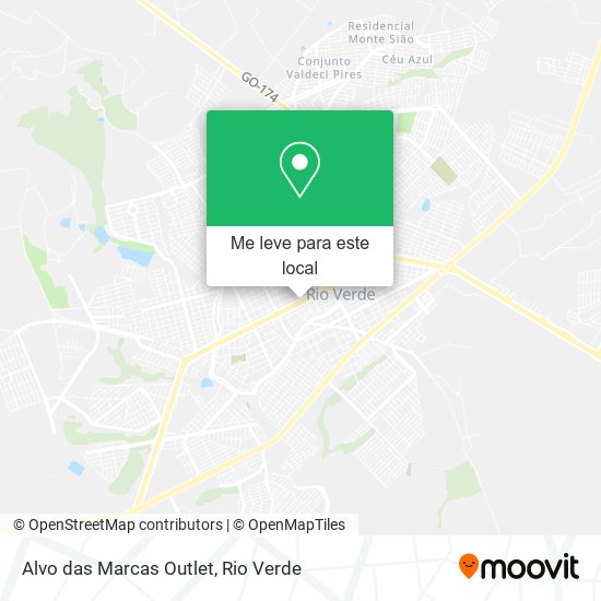 Alvo das Marcas Outlet mapa