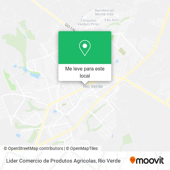 Lider Comercio de Produtos Agricolas mapa