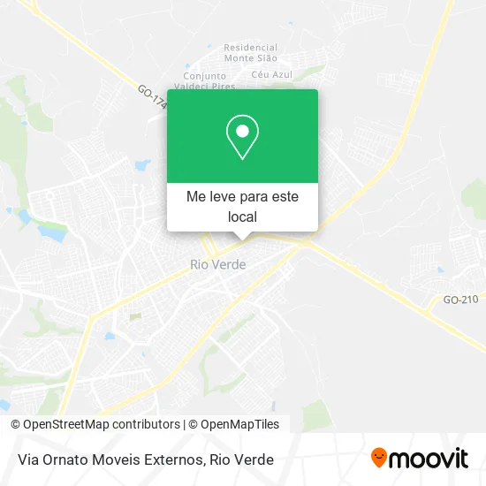 Via Ornato Moveis Externos mapa