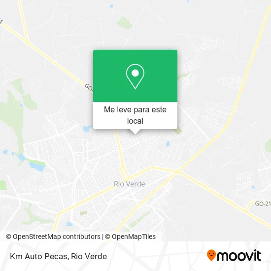 Km Auto Pecas mapa
