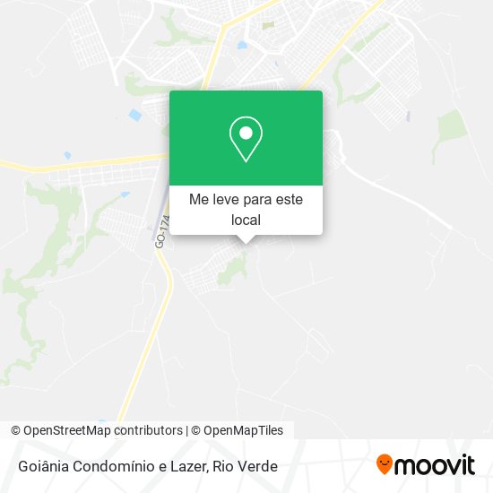 Goiânia Condomínio e Lazer mapa