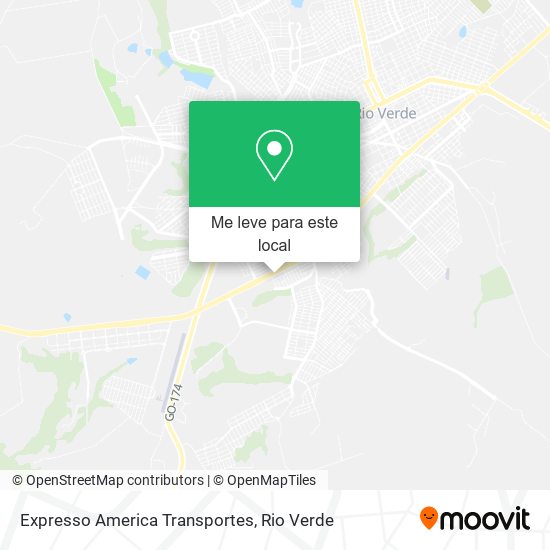 Expresso America Transportes mapa