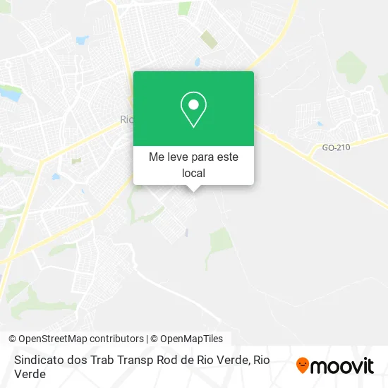 Sindicato dos Trab Transp Rod de Rio Verde mapa