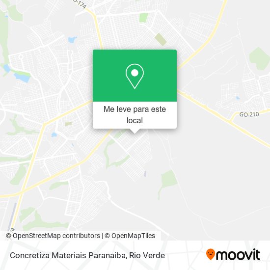 Concretiza Materiais Paranaiba mapa