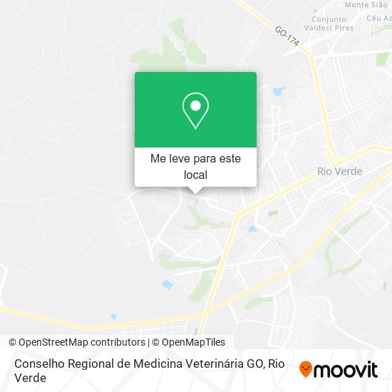 Conselho Regional de Medicina Veterinária GO mapa