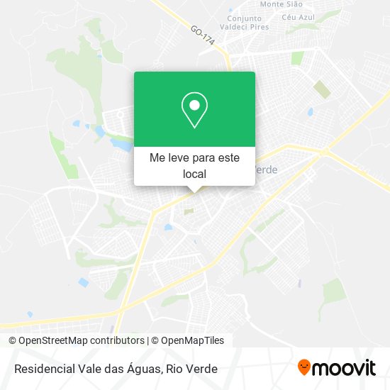 Residencial Vale das Águas mapa