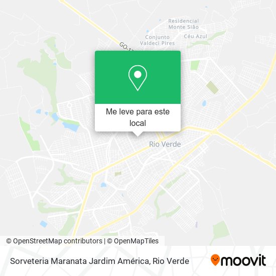 Sorveteria Maranata Jardim América mapa