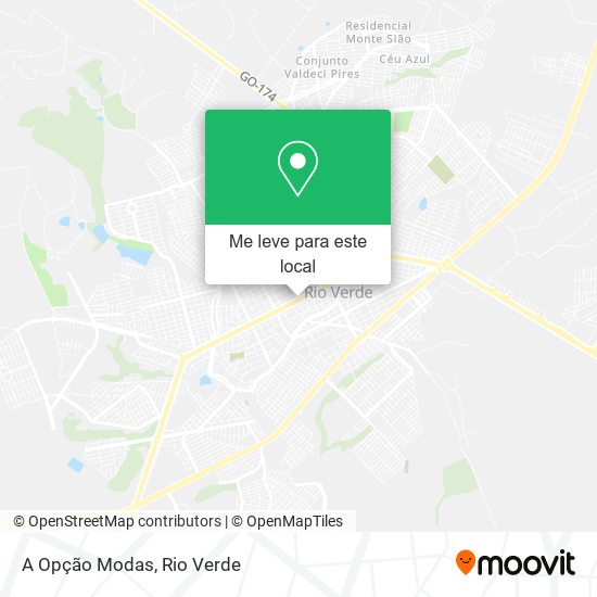 A Opção Modas mapa