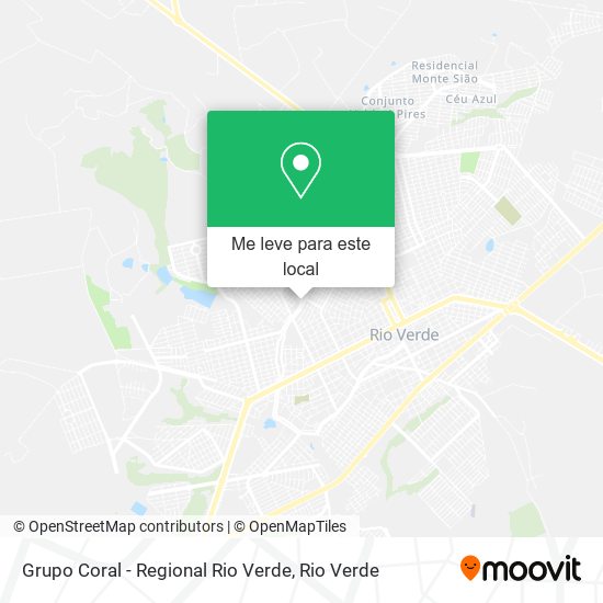 Grupo Coral - Regional Rio Verde mapa